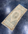 Turkish Mini Rug Oriental Hand Knotted Vintage Rug  1'5'' x  3'3'' #12197
