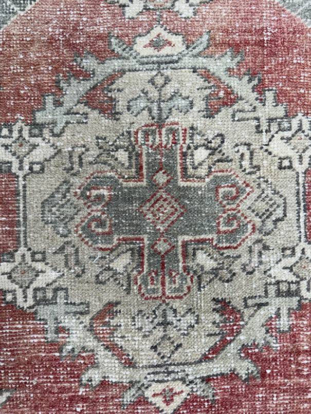 Turkish Mini Rug Oriental Hand Knotted Vintage Rug  1'9'' x  2'11'' #12198