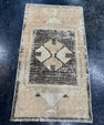 Turkish Mini Rug Oriental Hand Knotted Vintage Rug  1'8'' x  2'11'' #12199