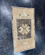 Turkish Mini Rug Oriental Hand Knotted Vintage Rug  1'8'' x  2'11'' #12199