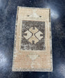 Turkish Mini Rug Oriental Hand Knotted Vintage Rug  1'8'' x  2'11'' #12199
