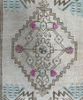 Turkish Mini Rug Oriental Hand Knotted Vintage Rug  1'8'' x  3'8'' #12200