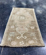 Turkish Mini Rug Oriental Hand Knotted Vintage Rug  1'5'' x  2'7'' #12201