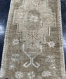 Turkish Mini Rug Oriental Hand Knotted Vintage Rug  1'5'' x  2'7'' #12201