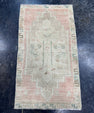 Turkish Mini Rug Oriental Hand Knotted Vintage Rug  1'7'' x  2'9'' #12202