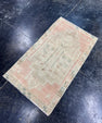 Turkish Mini Rug Oriental Hand Knotted Vintage Rug  1'7'' x  2'9'' #12202