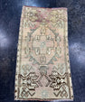 Turkish Mini Rug Oriental Hand Knotted Vintage Rug  1'7'' x  2'10'' #12196