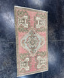 Turkish Mini Rug Oriental Hand Knotted Vintage Rug  1'8'' x  3'1'' #12191
