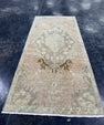 Turkish Mini Rug Oriental Hand Knotted Vintage Rug  1'6'' x  3'5'' #12192
