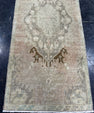 Turkish Mini Rug Oriental Hand Knotted Vintage Rug  1'6'' x  3'5'' #12192