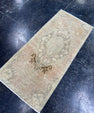 Turkish Mini Rug Oriental Hand Knotted Vintage Rug  1'6'' x  3'5'' #12192