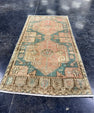 Turkish Mini Rug Oriental Hand Knotted Vintage Rug  1'6'' x  3' #12193