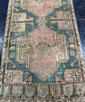 Turkish Mini Rug Oriental Hand Knotted Vintage Rug  1'6'' x  3' #12193