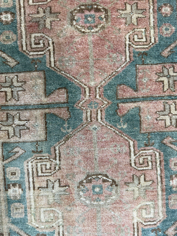 Turkish Mini Rug Oriental Hand Knotted Vintage Rug  1'6'' x  3' #12193