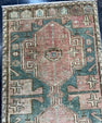 Turkish Mini Rug Oriental Hand Knotted Vintage Rug  1'6'' x  3' #12193