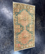 Turkish Mini Rug Oriental Hand Knotted Vintage Rug  1'6'' x  3' #12193