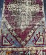 Turkish Mini Rug Oriental Hand Knotted Vintage Rug  1'4'' x  2'8'' #12194