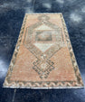 Turkish Mini Rug Oriental Hand Knotted Vintage Rug  1'7'' x  3'1'' #12195