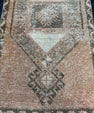 Turkish Mini Rug Oriental Hand Knotted Vintage Rug  1'7'' x  3'1'' #12195