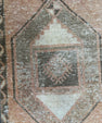 Turkish Mini Rug Oriental Hand Knotted Vintage Rug  1'7'' x  3'1'' #12195