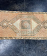 Turkish Mini Rug Oriental Hand Knotted Vintage Rug  1'7'' x  3'1'' #12195