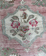 Turkish Mini Rug Oriental Hand Knotted Vintage Rug  1'9'' x  3'8'' #12190
