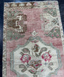 Turkish Mini Rug Oriental Hand Knotted Vintage Rug  1'9'' x  3'8'' #12190