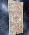 Turkish Mini Rug Oriental Hand Knotted Vintage Rug  1'9'' x  3'8'' #12190