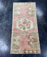 Turkish Mini Rug Oriental Hand Knotted Vintage Rug  1'9'' x  3'8'' #12190