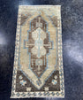Turkish Mini Rug Oriental Hand Knotted Vintage Rug  1'7'' x  3'2'' #12189