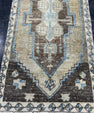 Turkish Mini Rug Oriental Hand Knotted Vintage Rug  1'7'' x  3'2'' #12189
