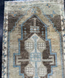Turkish Mini Rug Oriental Hand Knotted Vintage Rug  1'7'' x  3'2'' #12189