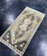 Turkish Mini Rug Oriental Hand Knotted Vintage Rug  1'7'' x  3'2'' #12189
