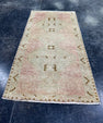 Turkish Mini Rug Oriental Hand Knotted Vintage Rug  1'10'' x  3'8'' #12188