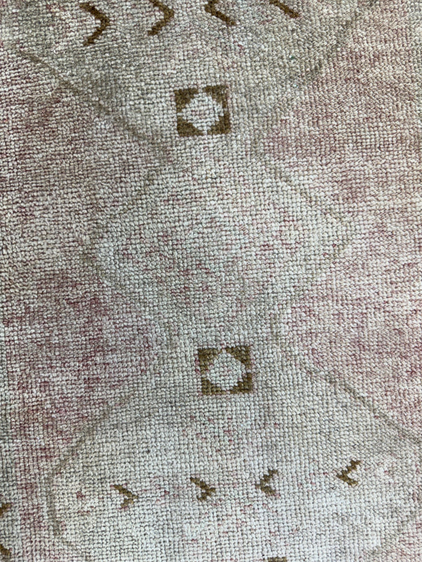 Turkish Mini Rug Oriental Hand Knotted Vintage Rug  1'10'' x  3'8'' #12188