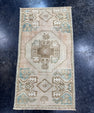 Turkish Mini Rug Oriental Hand Knotted Vintage Rug  1'6'' x  2'8'' #12187