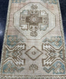 Turkish Mini Rug Oriental Hand Knotted Vintage Rug  1'6'' x  2'8'' #12187