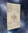 Turkish Mini Rug Oriental Hand Knotted Vintage Rug  1'6'' x  2'8'' #12187
