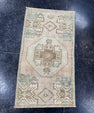 Turkish Mini Rug Oriental Hand Knotted Vintage Rug  1'6'' x  2'8'' #12187