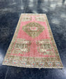 Turkish Mini Rug Oriental Hand Knotted Vintage Rug  1'8'' x  3'7'' #12183