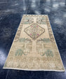 Turkish Mini Rug Oriental Hand Knotted Vintage Rug  1'8'' x  3'7'' #12182