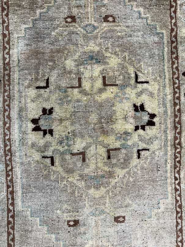 Turkish Mini Rug Oriental Hand Knotted Vintage Rug  1'7'' x  3'3'' #12179