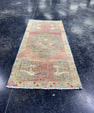 Turkish Mini Rug Oriental Hand Knotted Vintage Rug  1'7'' x  3'4'' #12177