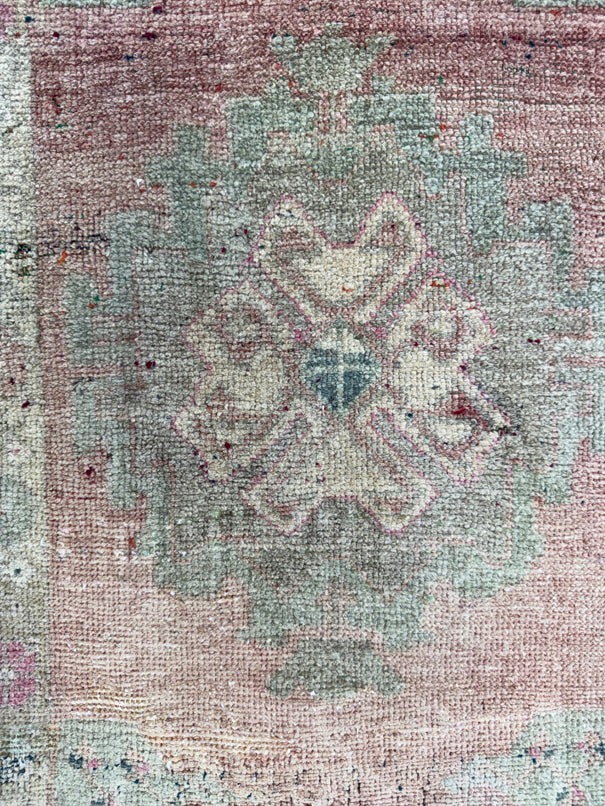 Turkish Mini Rug Oriental Hand Knotted Vintage Rug  1'7'' x  3'4'' #12177