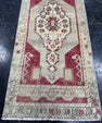 Turkish Mini Rug Oriental Hand Knotted Vintage Rug  1'5'' x  3'7'' #12173
