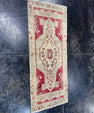Turkish Mini Rug Oriental Hand Knotted Vintage Rug  1'5'' x  3'7'' #12173