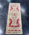 Turkish Mini Rug Oriental Hand Knotted Vintage Rug  1'5'' x  3'7'' #12173