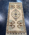 Turkish Mini Rug Oriental Hand Knotted Vintage Rug  1'6'' x  3'3'' #12174
