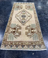 Turkish Mini Rug Oriental Hand Knotted Vintage Rug  1'6'' x  3'3'' #12174