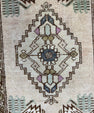 Turkish Mini Rug Oriental Hand Knotted Vintage Rug  1'6'' x  3'3'' #12174